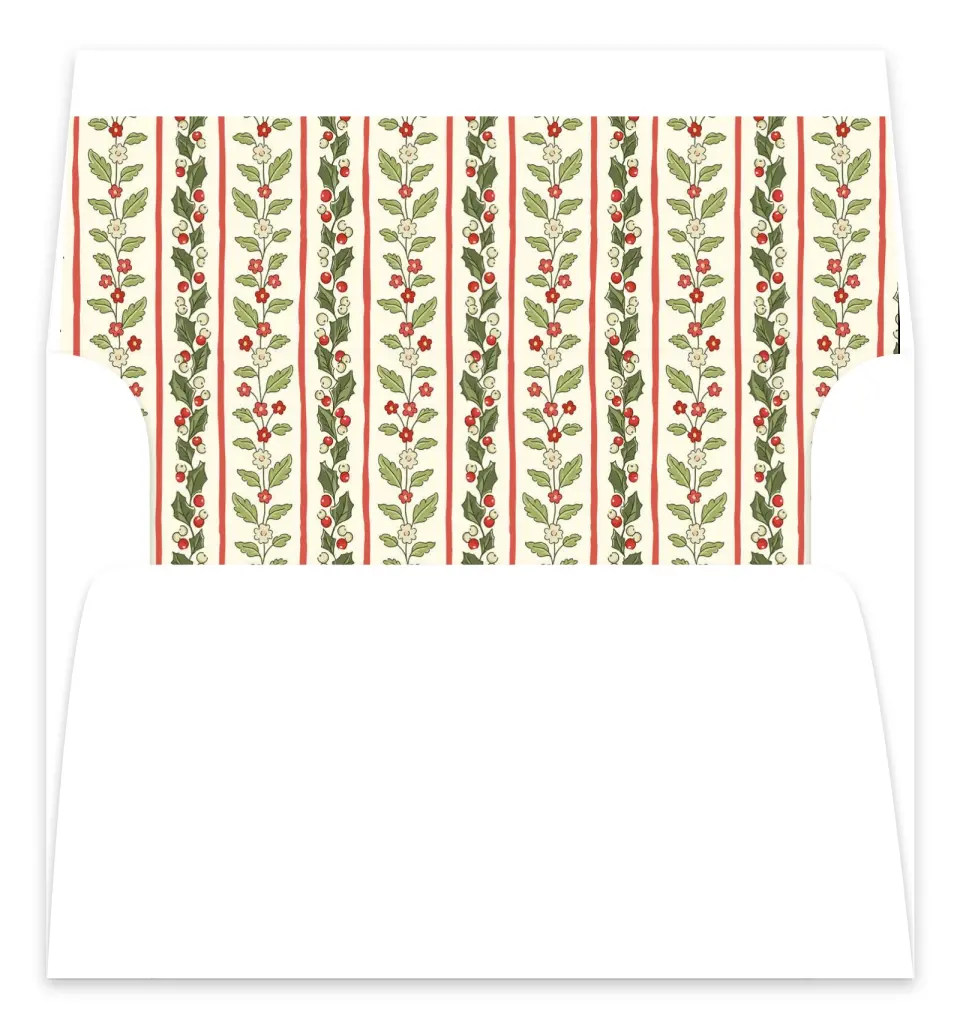 This is a Envelope Liners for 5 x 7 Card Envelope Liners for 5 x 7 Christmas Card called Jolly Good Times printed in full color