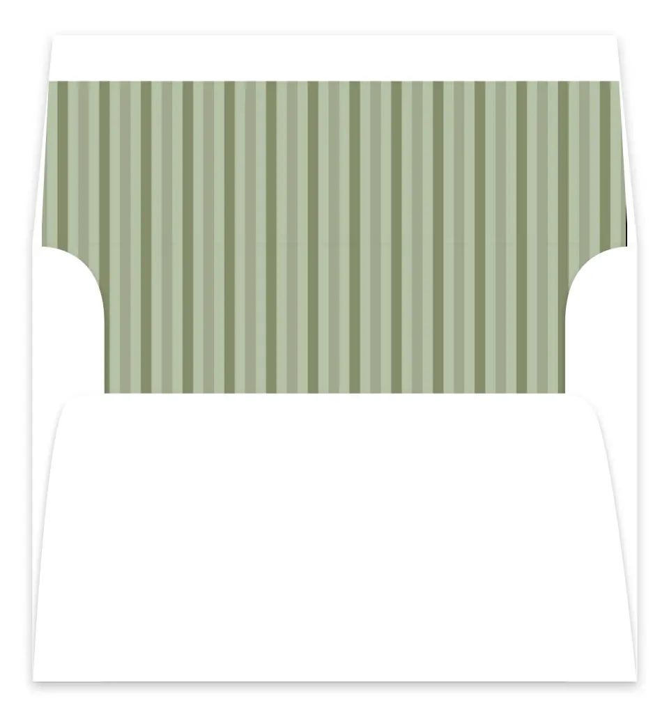 This is a Envelope Liners for 5 x 7 Card Envelope Liners for 5 x 7 Christmas Card called Merry Stripes printed in full color