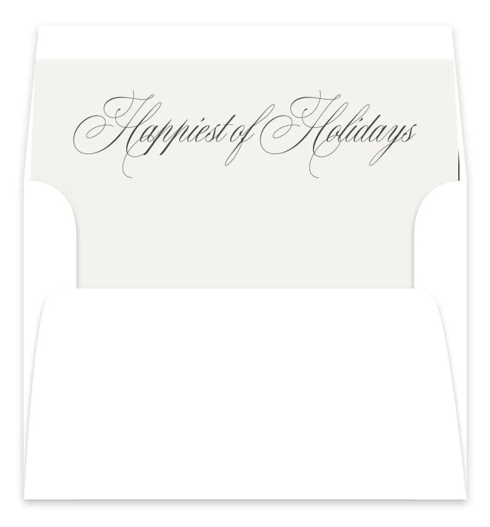 This is a Envelope Liners for 5 x 7 Card Envelope Liners for 5 x 7 Christmas Card called Married Joy printed in full color