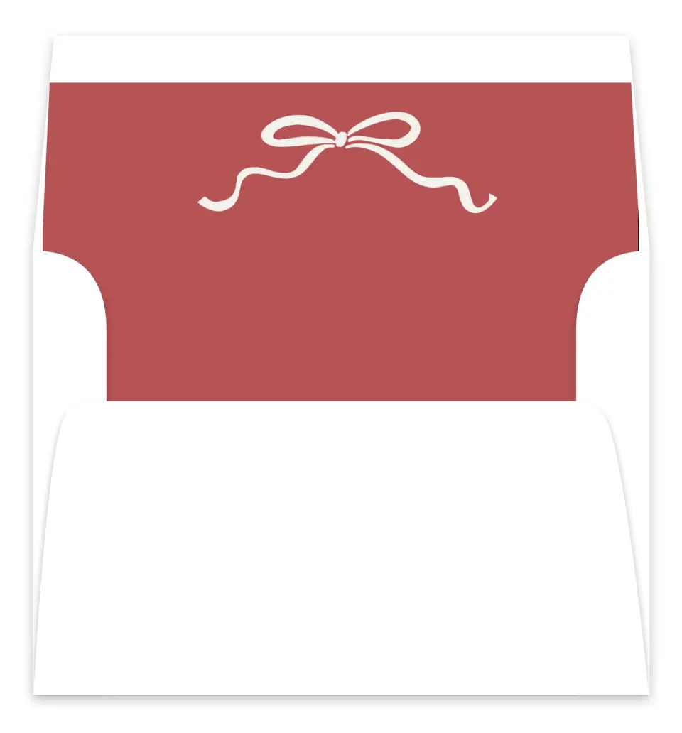 This is a Envelope Liners for 5 x 7 Card Envelope Liners for 5 x 7 Christmas Card called Joyful Addition printed in full color