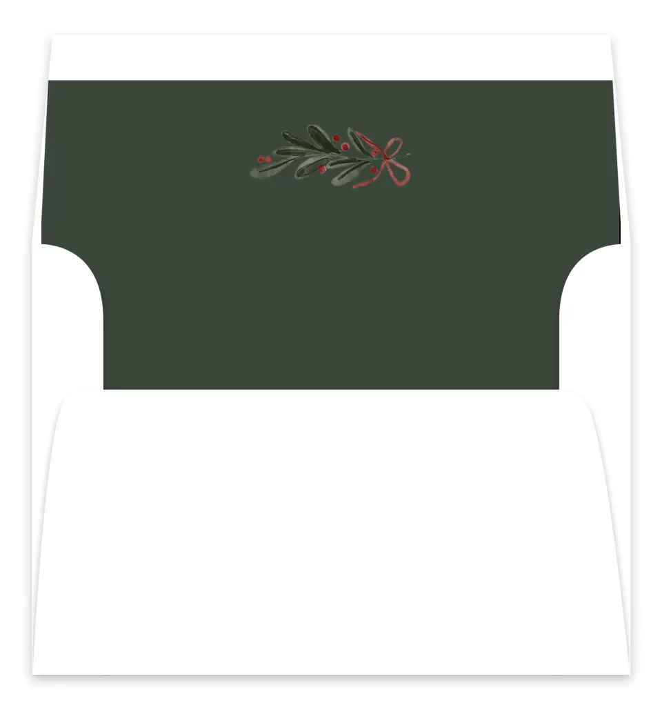 This is a Envelope Liners for 5 x 7 Card Envelope Liners for 5 x 7 Christmas Card called Unleash the Joy printed in full color