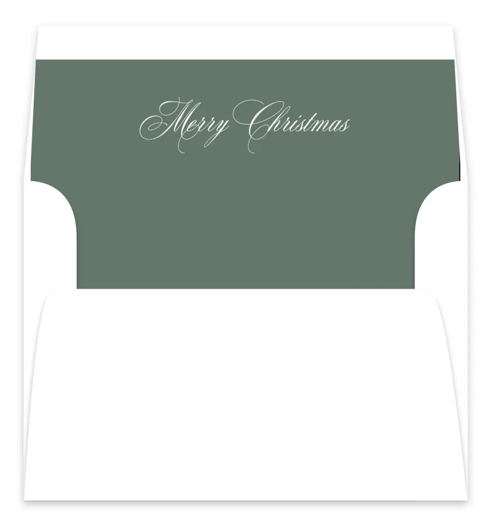 This is a Envelope Liners for 5 x 7 Card Envelope Liners for 5 x 7 Christmas Card called Framed Family printed in full color