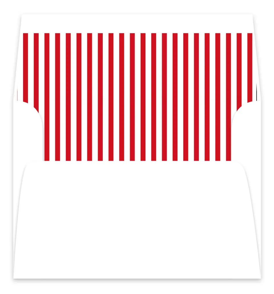 This is a Envelope Liners for 5 x 7 Card Envelope Liners for 5 x 7 Christmas Card called Santa's List printed in full color