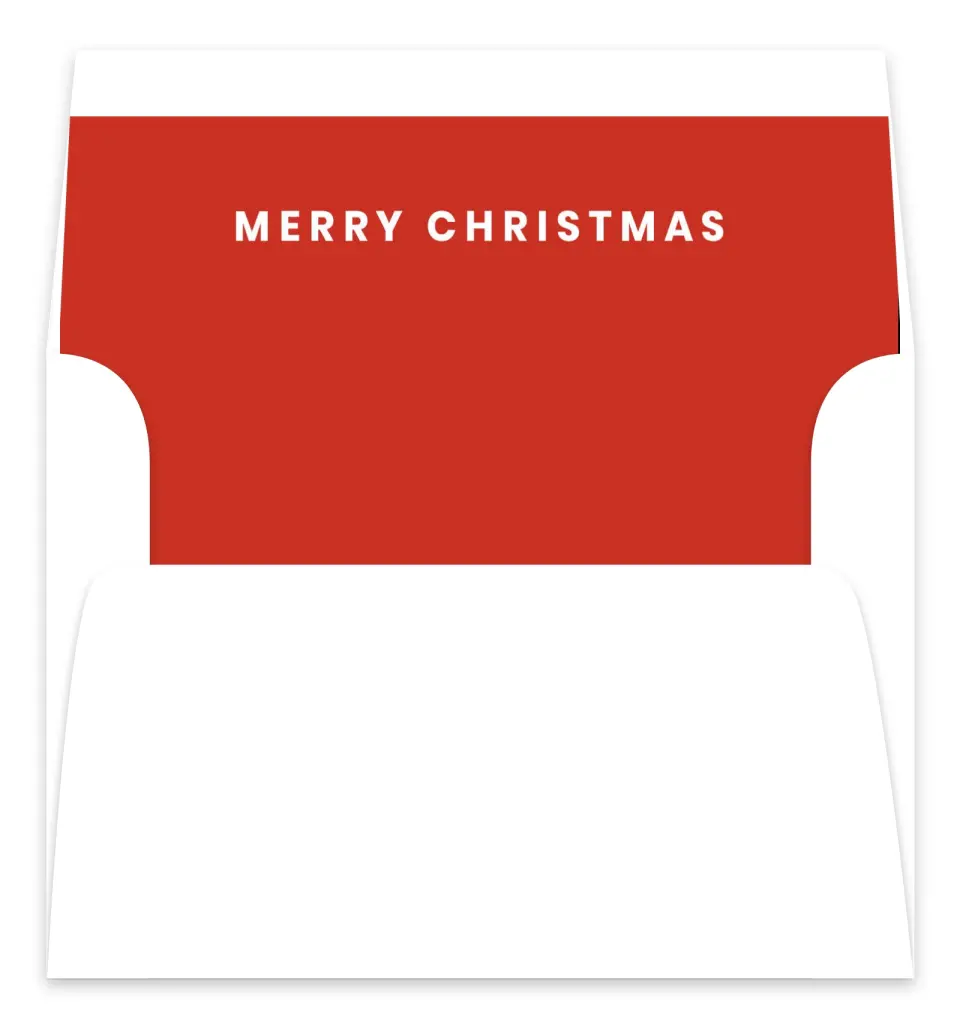 This is a Envelope Liners for 5 x 7 Card Envelope Liners for 5 x 7 Christmas Card called Joyful Companion printed in full color