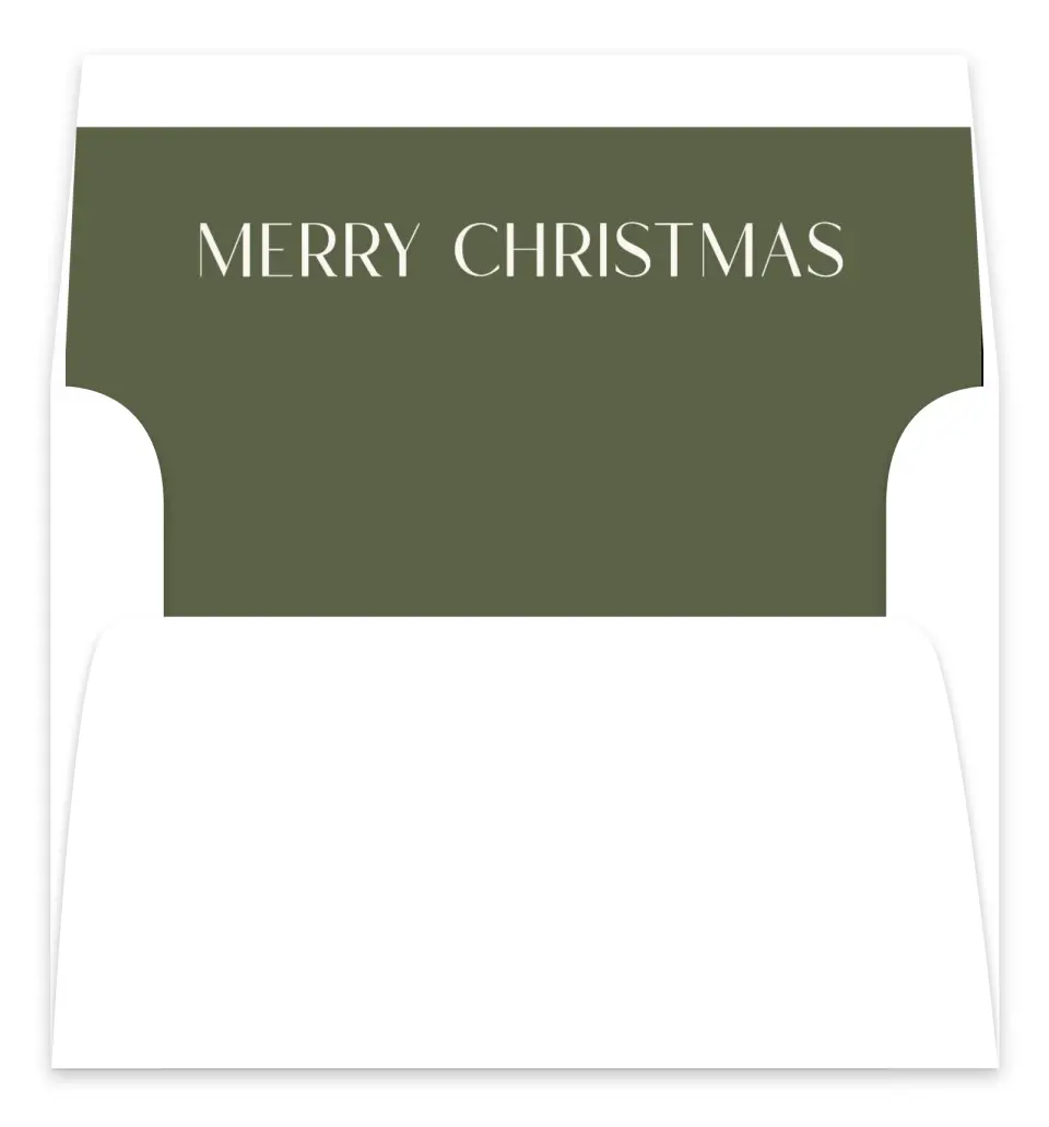 This is a Envelope Liners for 5 x 7 Card Envelope Liners for 5 x 7 Christmas Card called Framed Cheer printed in full color