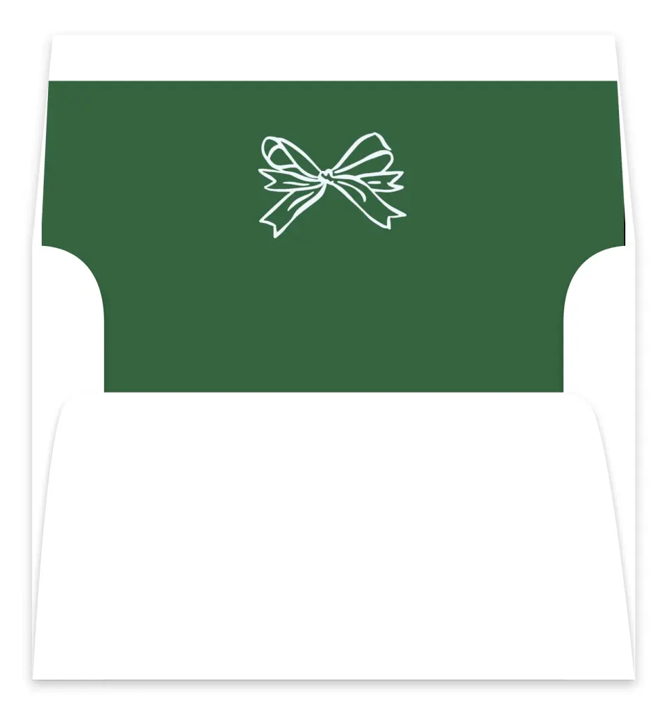 This is a Envelope Liners for 5 x 7 Card Envelope Liners for 5 x 7 Christmas Card called Wrapped in Firsts printed in full color