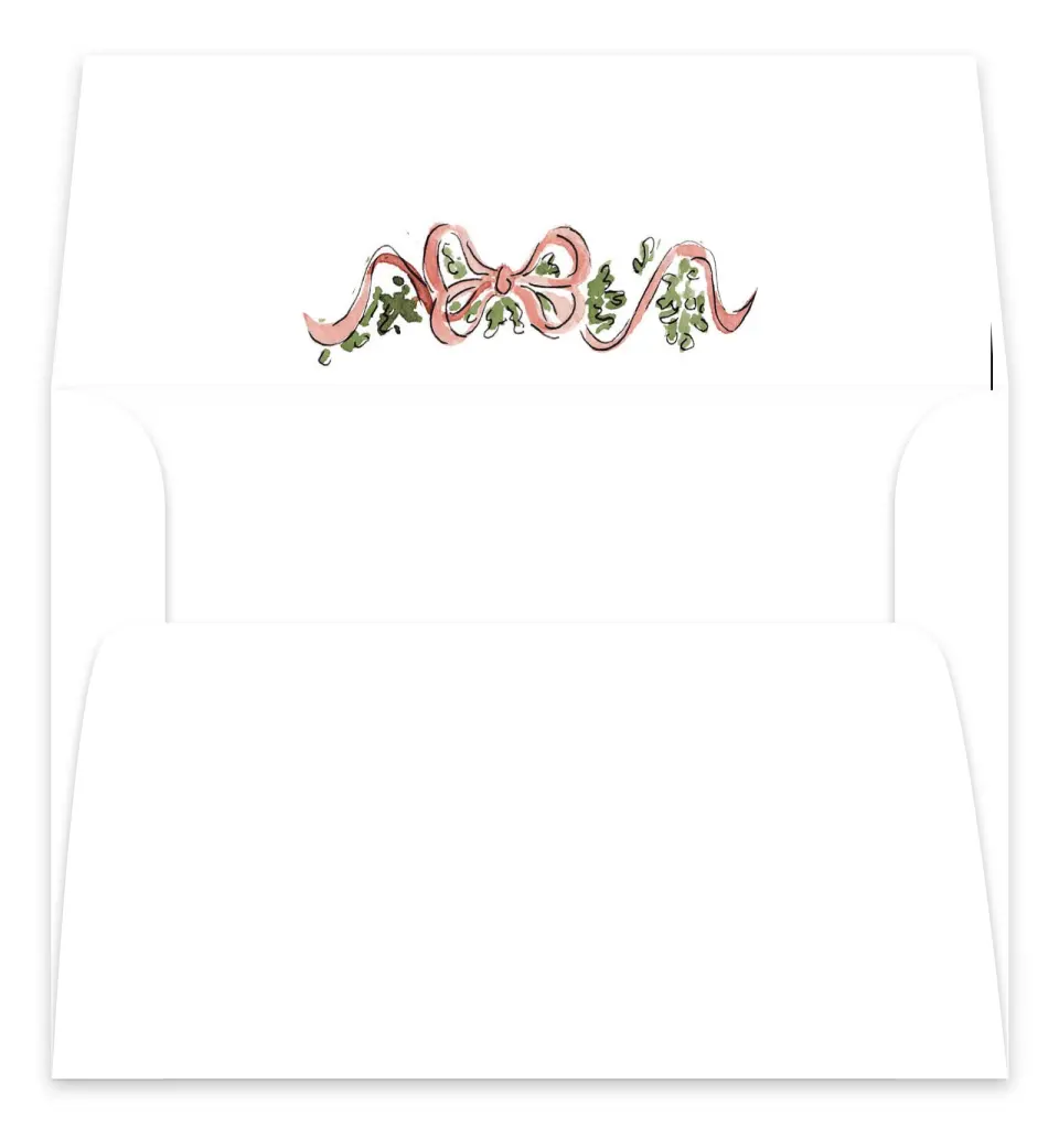 This is a Envelope Liners for 5 x 7 Card Envelope Liners for 5 x 7 Christmas Card called Merry & Matched printed in full color