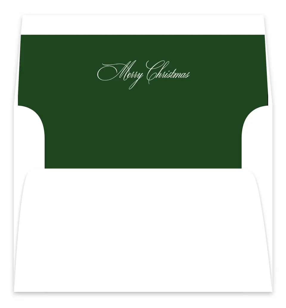 This is a Envelope Liners for 5 x 7 Card Envelope Liners for 5 x 7 Christmas Card called Paws & Presents printed in full color