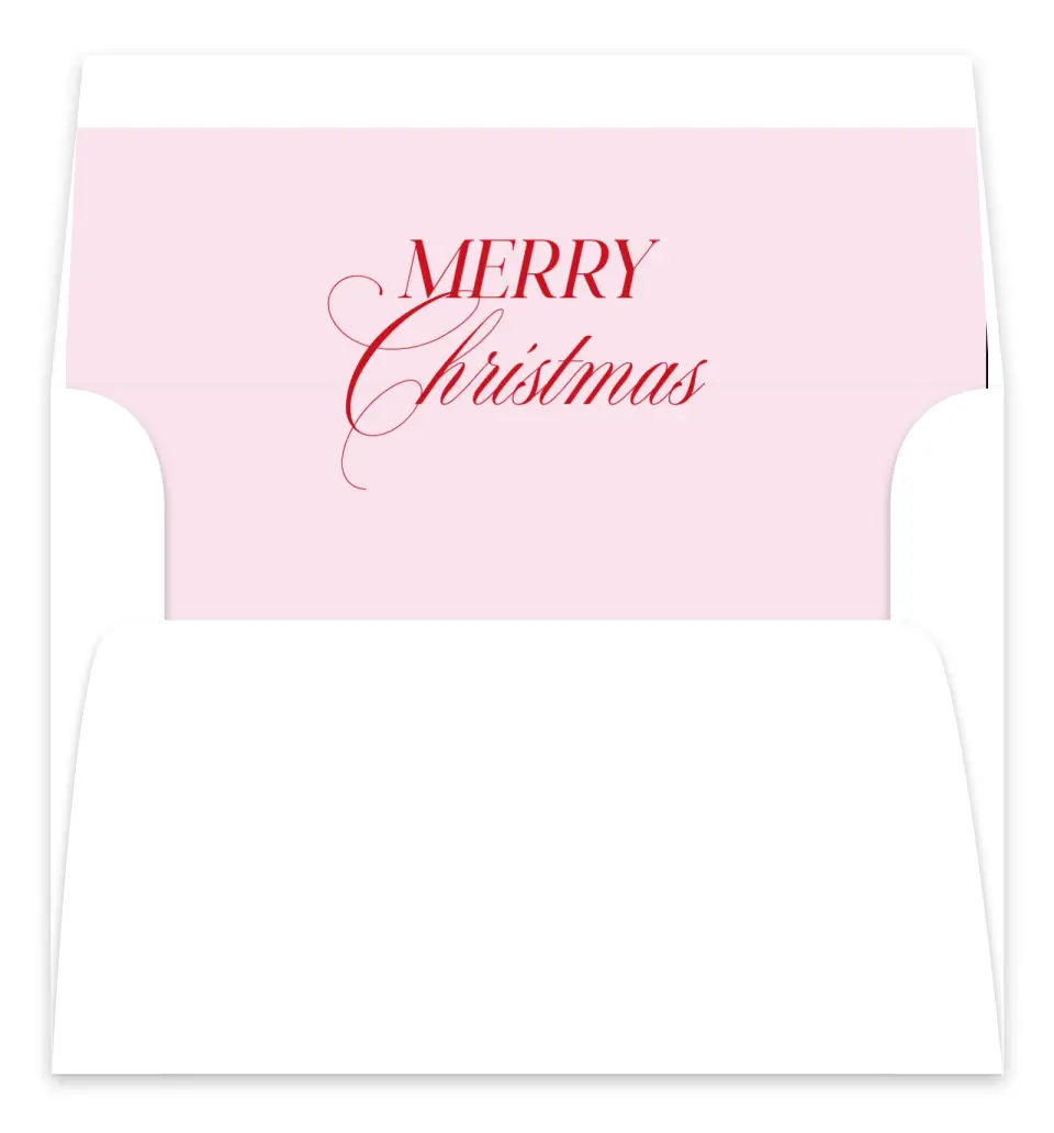 This is a Envelope Liners for 5 x 7 Card Envelope Liners for 5 x 7 Christmas Card called Holly Jolly printed in full color