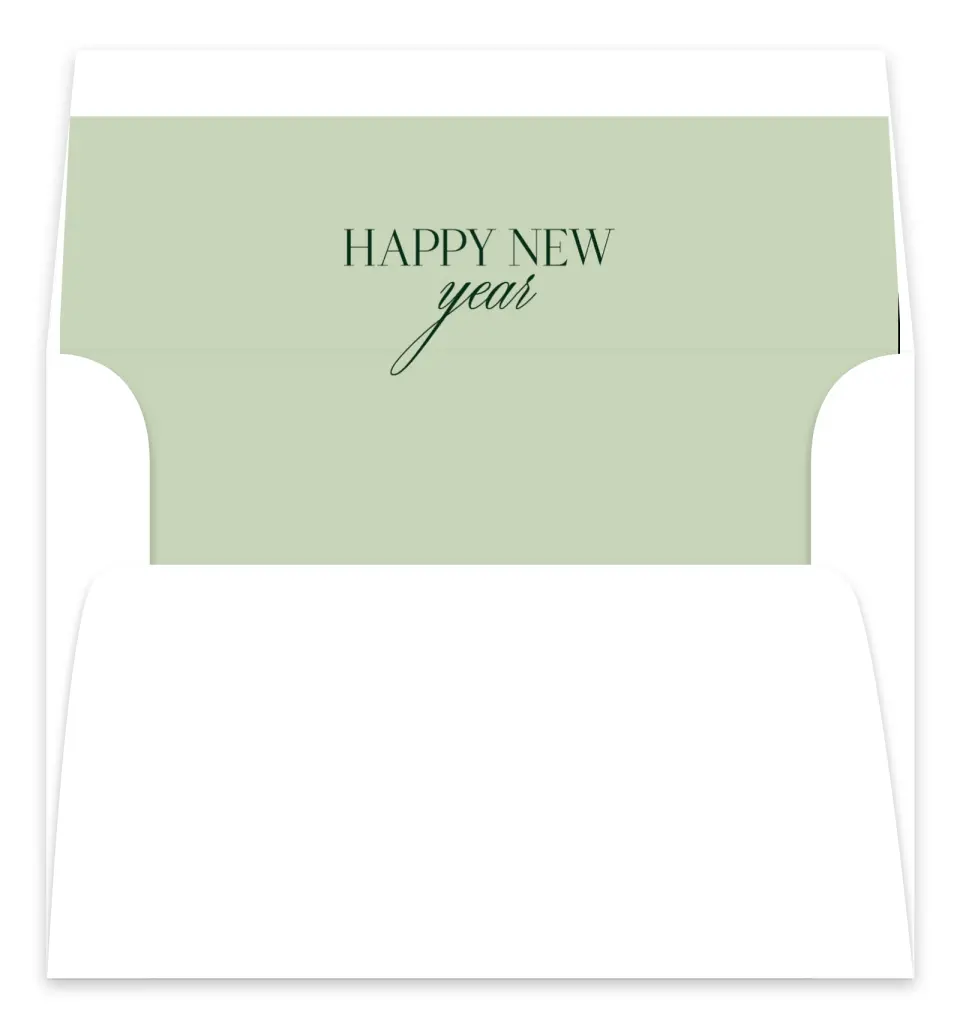 This is a Envelope Liners for 5 x 7 Card Envelope Liners for 5 x 7 Christmas Card called Simple Holiday printed in full color