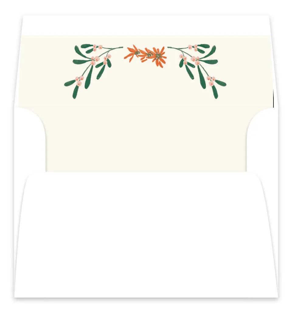 This is a Envelope Liners for 5 x 7 Card Envelope Liners for 5 x 7 Christmas Card called Holiday Grove printed in full color