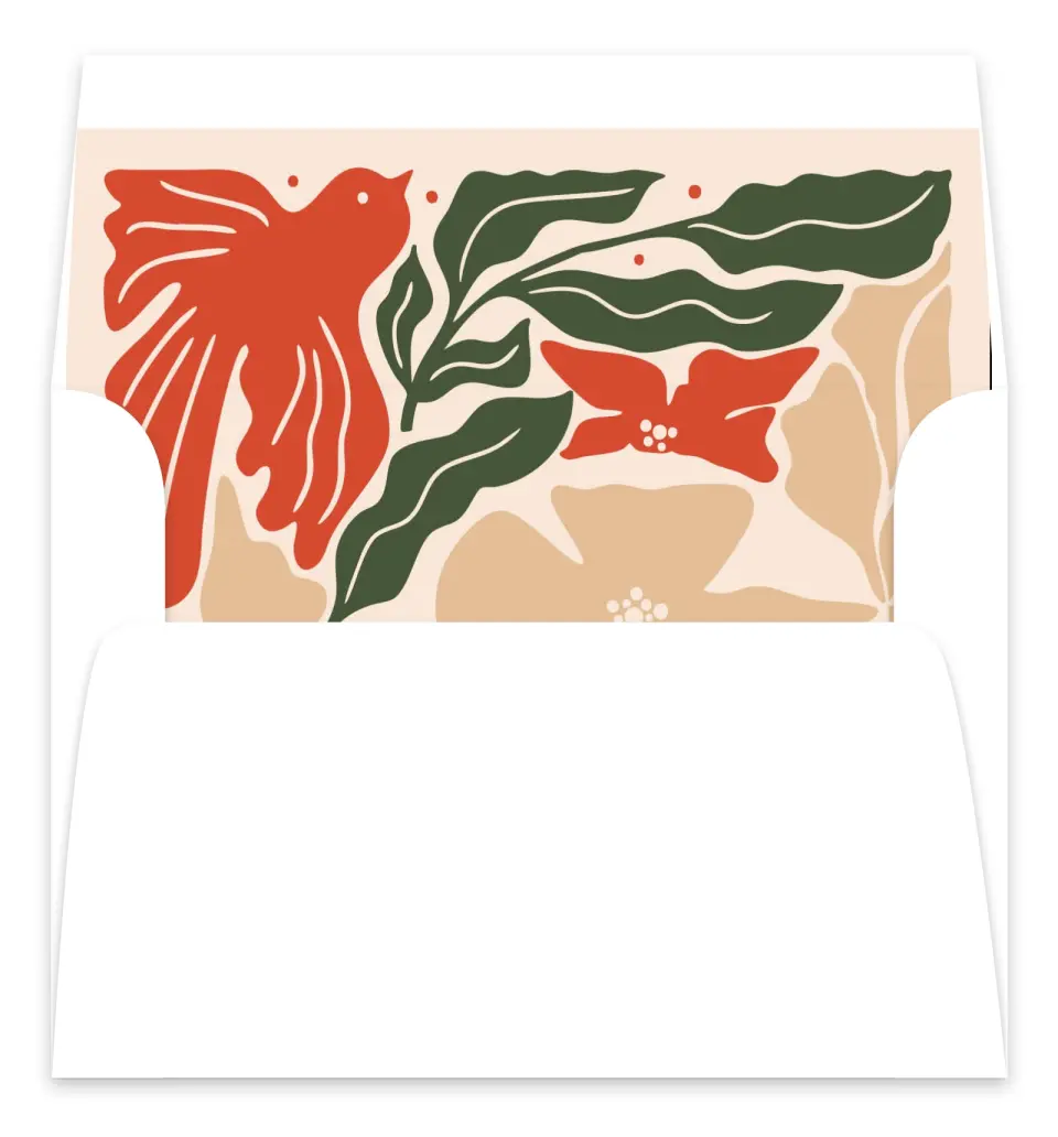This is a Envelope Liners for 5 x 7 Card Envelope Liners for 5 x 7 Christmas Card called Blessings Abound printed in full color