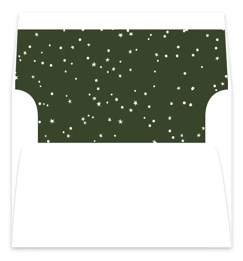 This is a Envelope Liners for 5 x 7 Card Envelope Liners for 5 x 7 Christmas Card called Radiant Wonder printed in full color