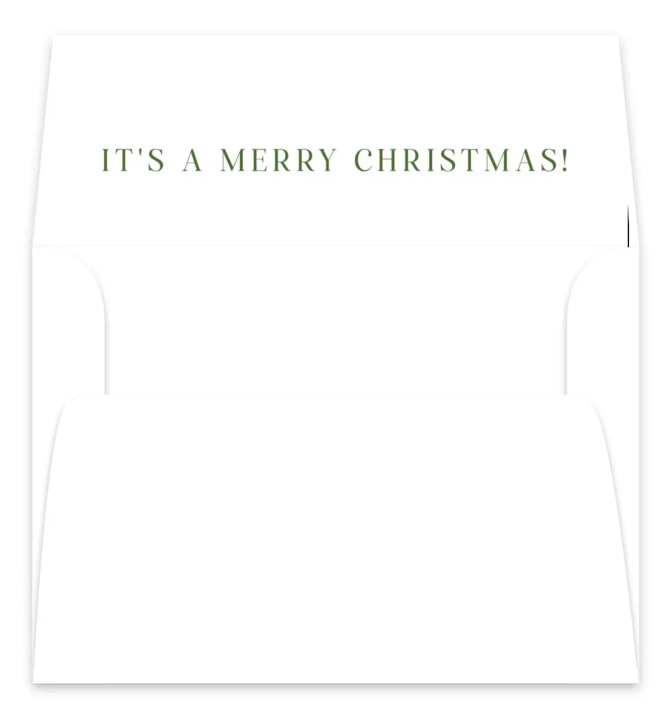 This is a Envelope Liners for 5 x 7 Card Envelope Liners for 5 x 7 Christmas Card called Glad Tidings printed in full color