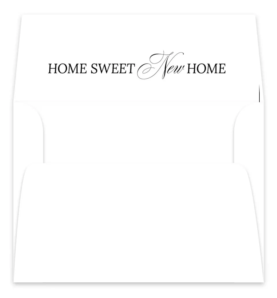 This is a Envelope Liners for 5 x 7 Card Envelope Liners for 5 x 7 Christmas Card called Home Sweet Holiday printed in full color