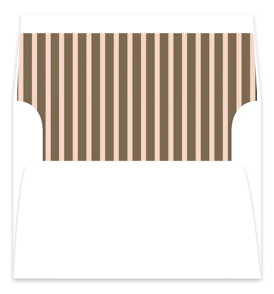 This is a  7.125" x 7" Envelope Liners (ELC) called Serendipity & Stripes printed in full color