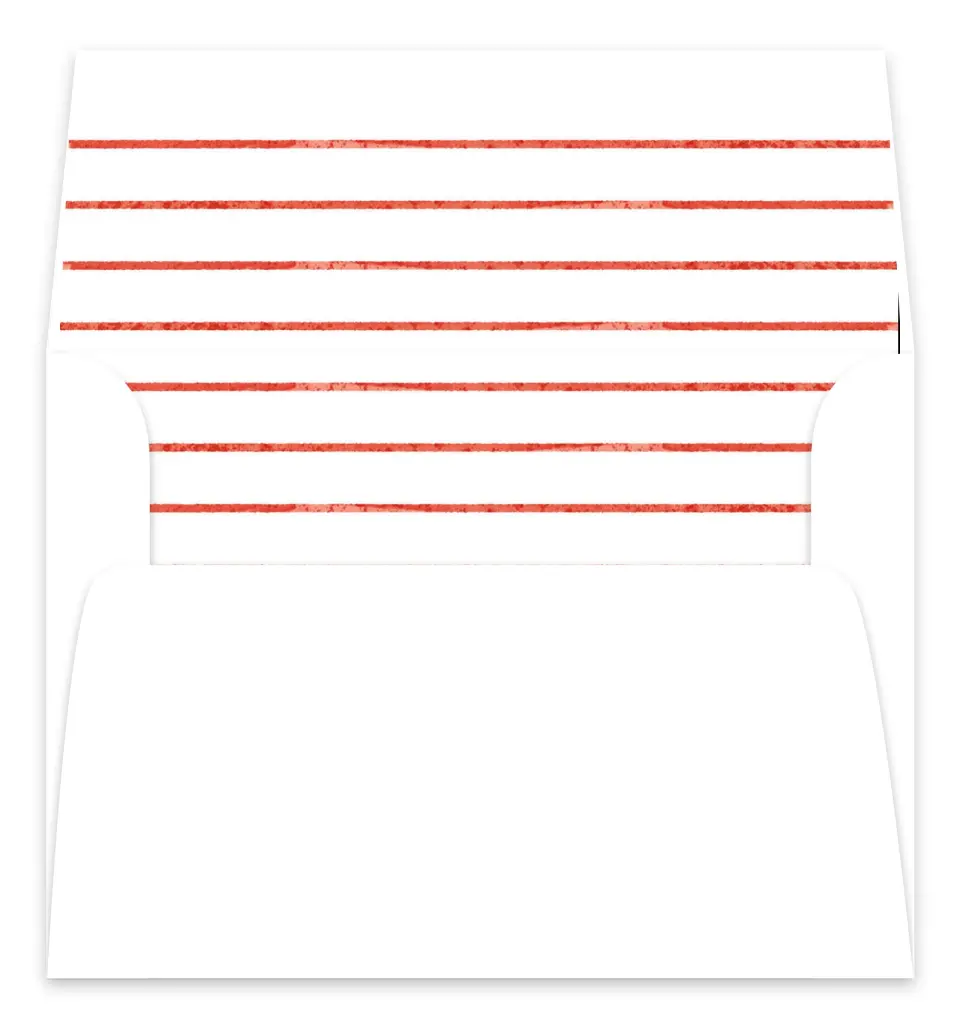 This is a Envelope Liners for 5 x 7 Card Envelope Liners for 5 x 7 Christmas Card called Bright Tidings printed in full color