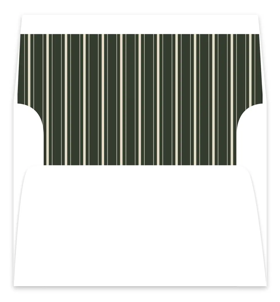 This is a Envelope Liners for 5 x 7 Card Envelope Liners for 5 x 7 Christmas Card called Framed Foliage printed in full color