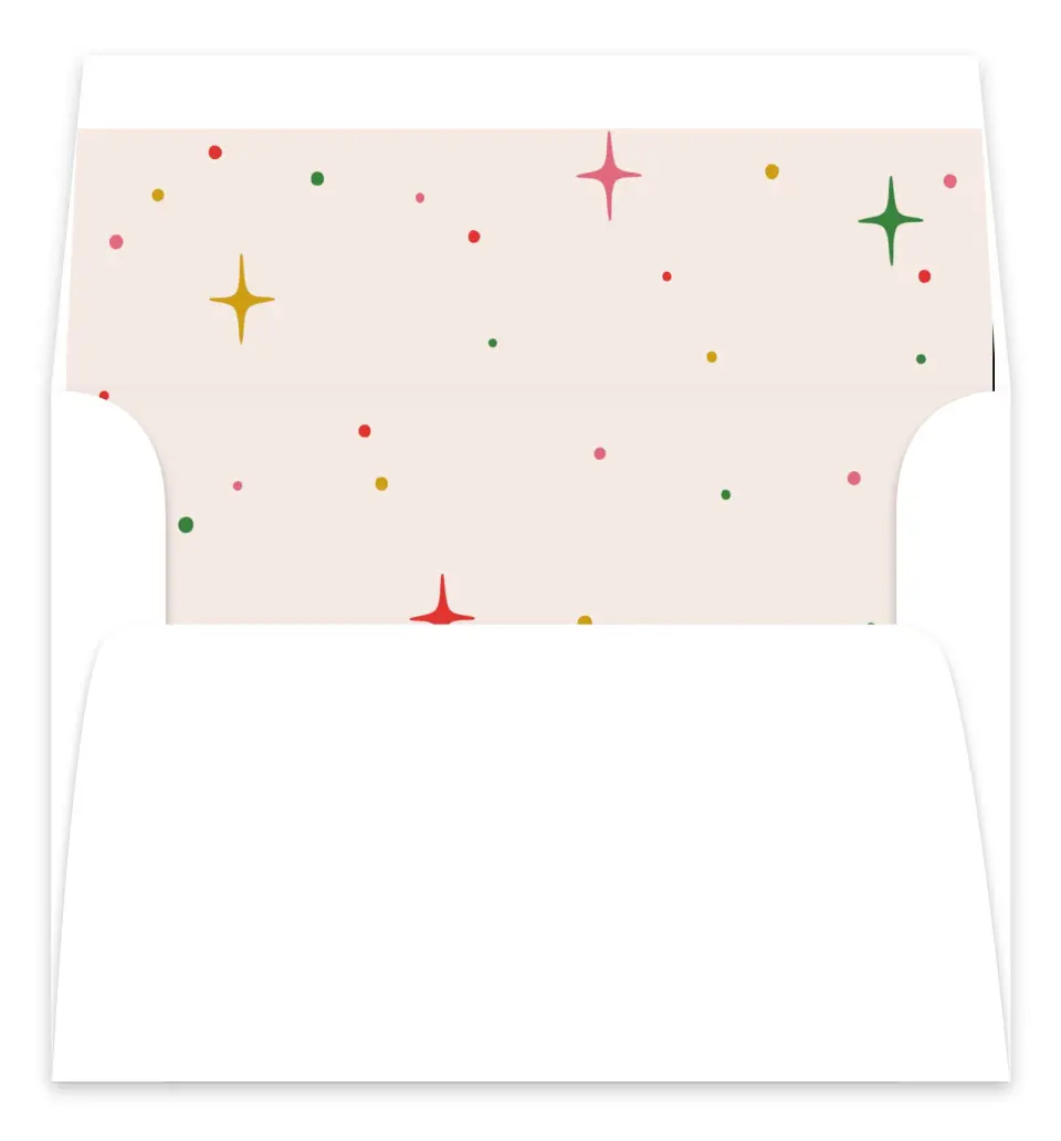 This is a Envelope Liners for 5 x 7 Card Envelope Liners for 5 x 7 Christmas Card called Gifting Season printed in full color