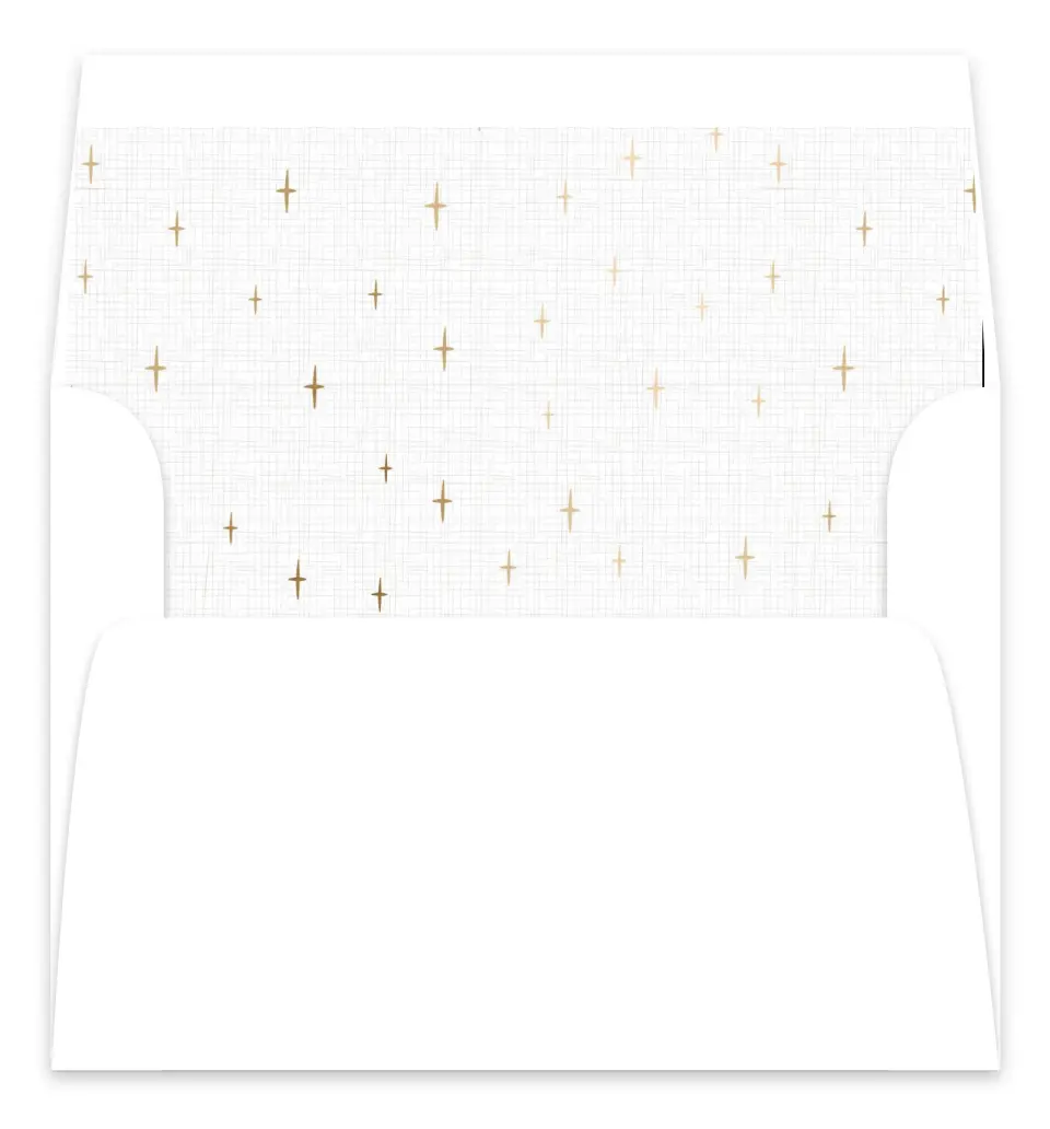 This is a Envelope Liners for 5 x 7 Card Envelope Liners for 5 x 7 Christmas Card called Warm Wishes printed in full color