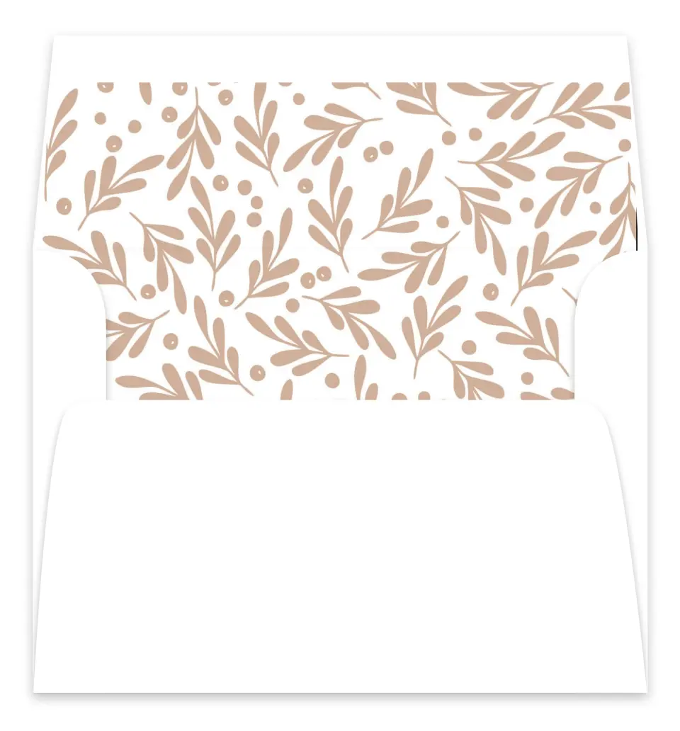 This is a Envelope Liners for 5 x 7 Card Envelope Liners for 5 x 7 Christmas Card called Happy Greeting printed in full color