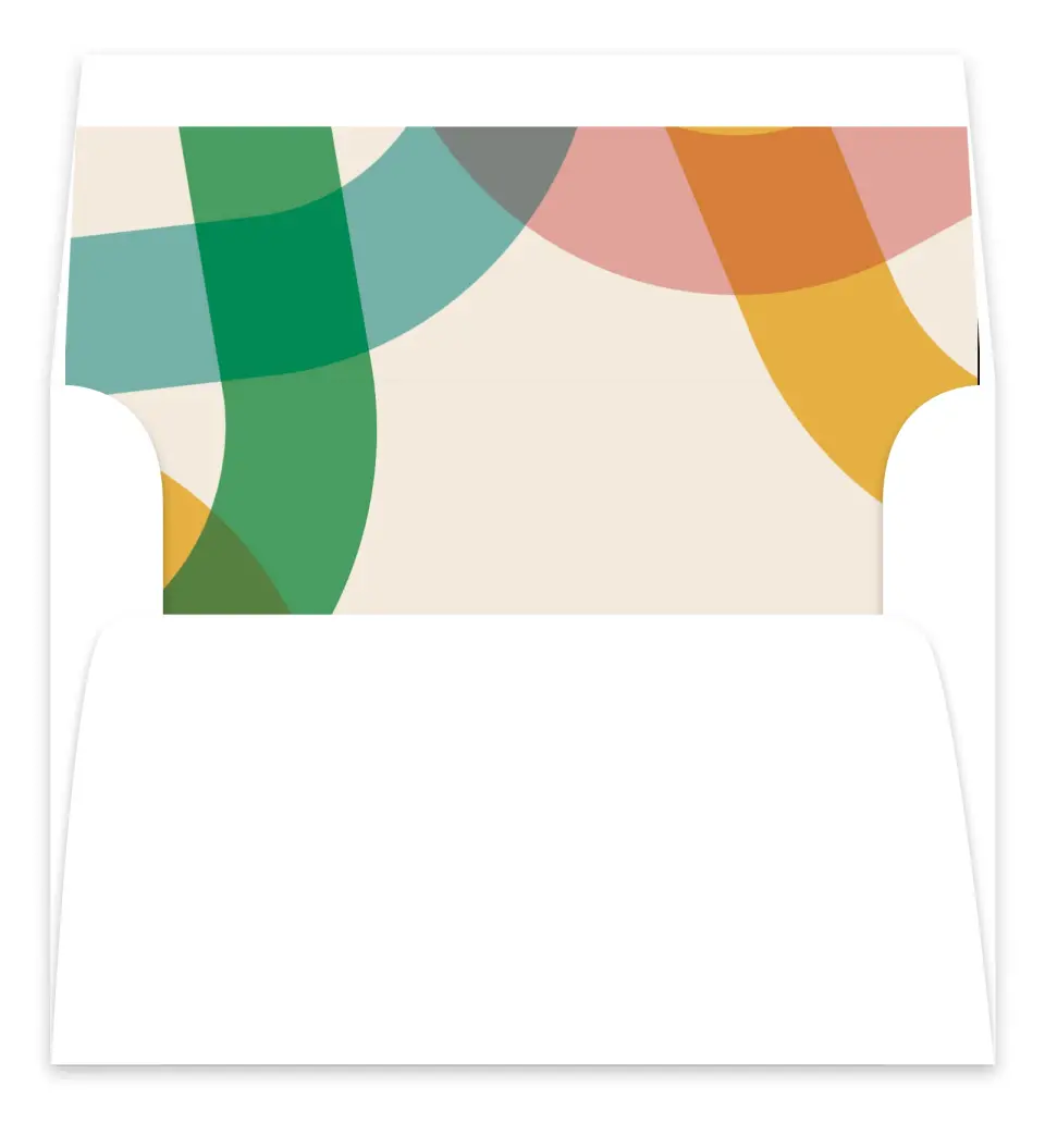 This is a Envelope Liners for 5 x 7 Card Envelope Liners for 5 x 7 Christmas Card called Playful Joy printed in full color
