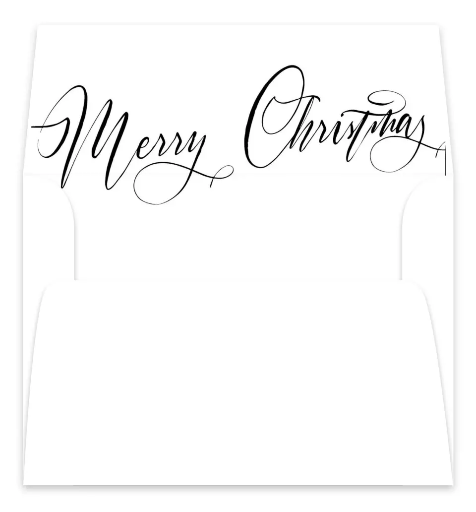 This is a Envelope Liners for 5 x 7 Card Envelope Liners for 5 x 7 Christmas Card called Simply Stated printed in full color