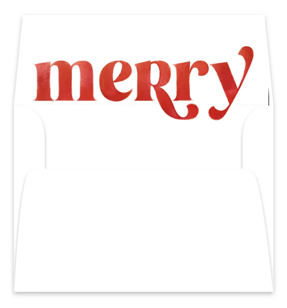 This is a Envelope Liners for 5 x 7 Card Envelope Liners for 5 x 7 Christmas Card called May You Be Merry printed in full color