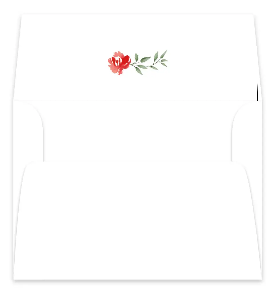 This is a Envelope Liners for 5 x 7 Card Envelope Liners for 5 x 7 Christmas Card called Boughs of Holly printed in full color