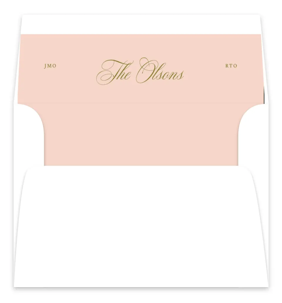 This is a  7.125" x 7" Envelope Liners (ELC) called Love Off Script printed in full color