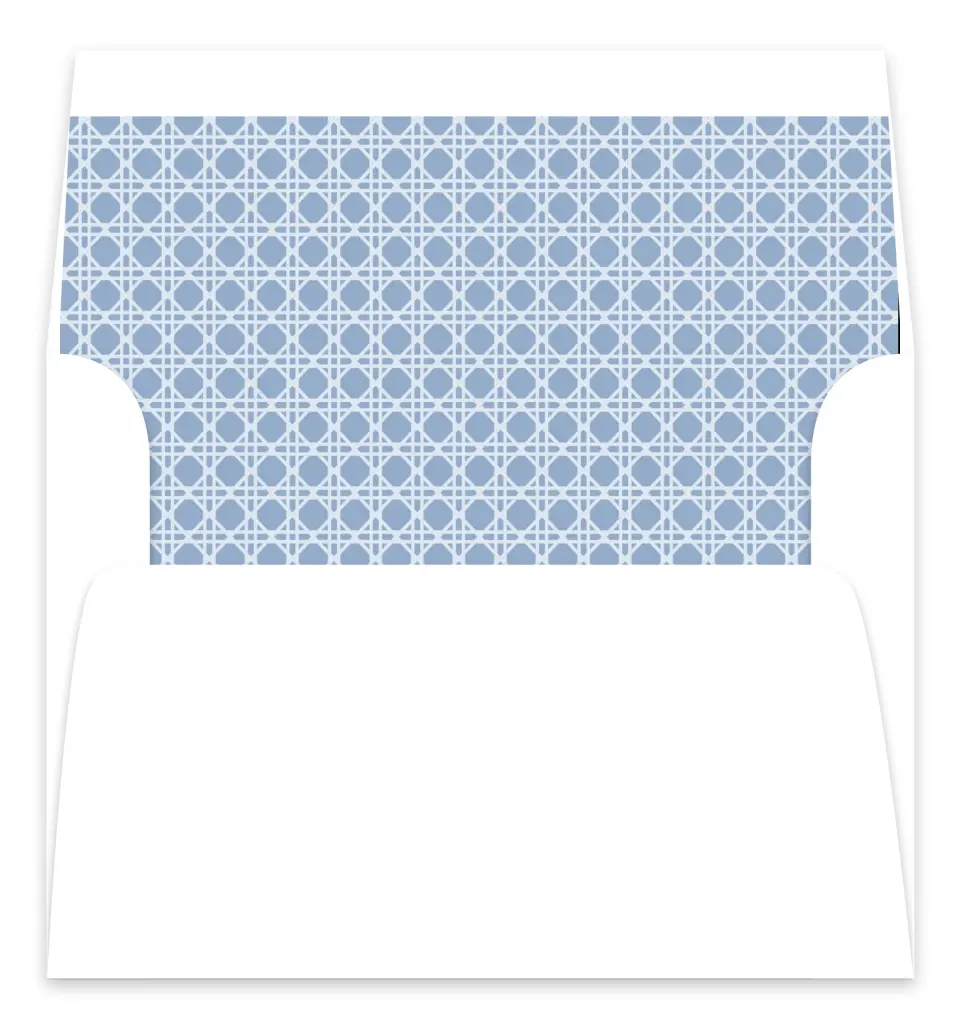 This is a  7.125" x 7" Envelope Liners (ELC) called Woven Serenity printed in full color