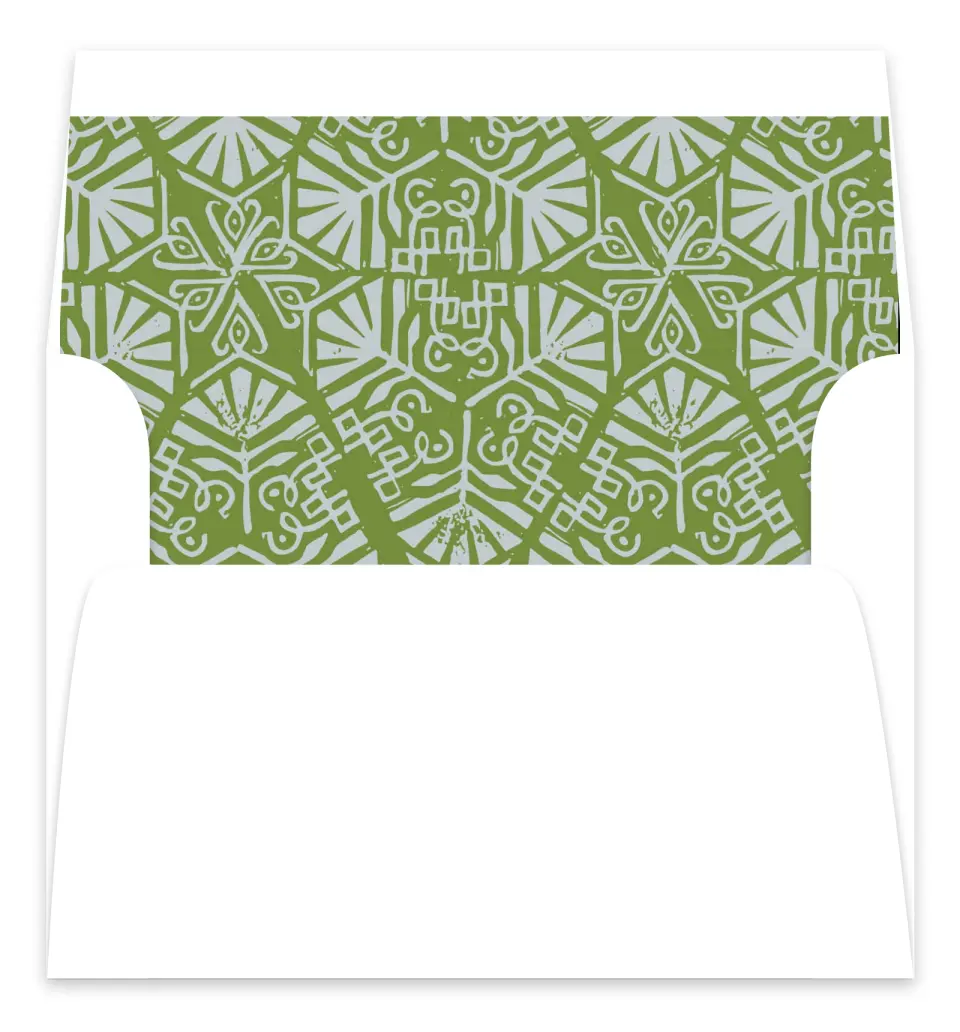 This is a Envelope Liners for 5 x 7 Card Envelope Liners for 5 x 7 Christmas Card called Winter Kaleidoscope printed in full color