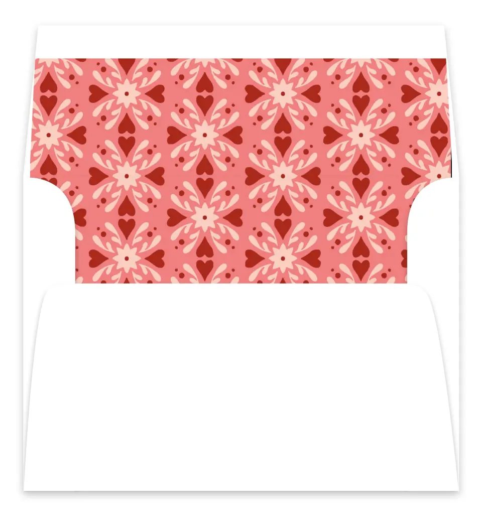 This is a Envelope Liners for 5 x 7 Card Envelope Liners for 5 x 7 Christmas Card called Christmas Kaleidoscope printed in full color