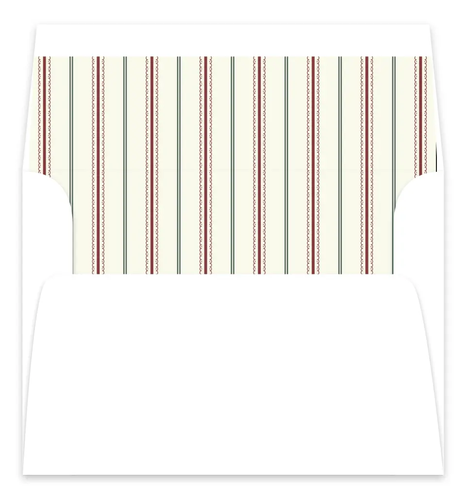 This is a Envelope Liners for 5 x 7 Card Envelope Liners for 5 x 7 Christmas Card called Vintage Yuletide printed in full color
