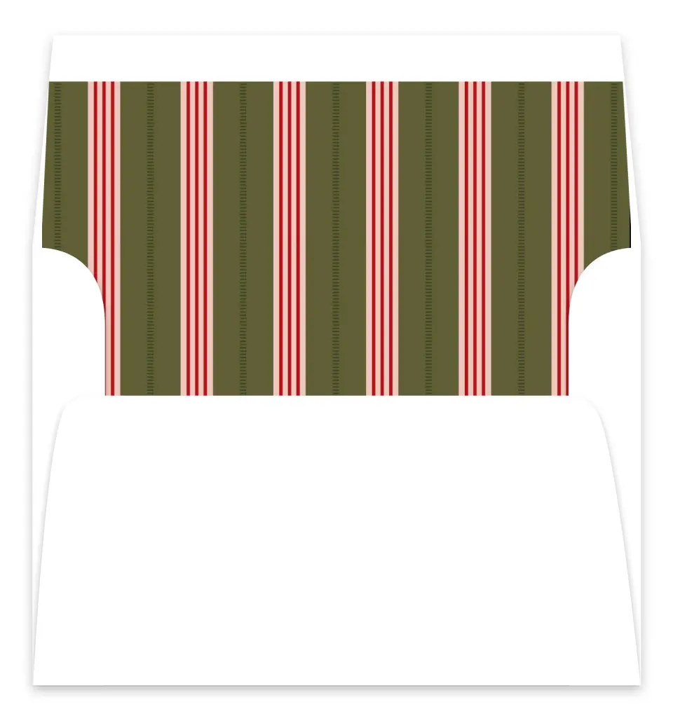 This is a Envelope Liners for 5 x 7 Card Envelope Liners for 5 x 7 Christmas Card called Nostalgic Night printed in full color