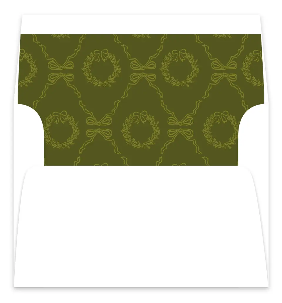 This is a Envelope Liners for 5 x 7 Card Envelope Liners for 5 x 7 Christmas Card called Holiday Weave printed in full color
