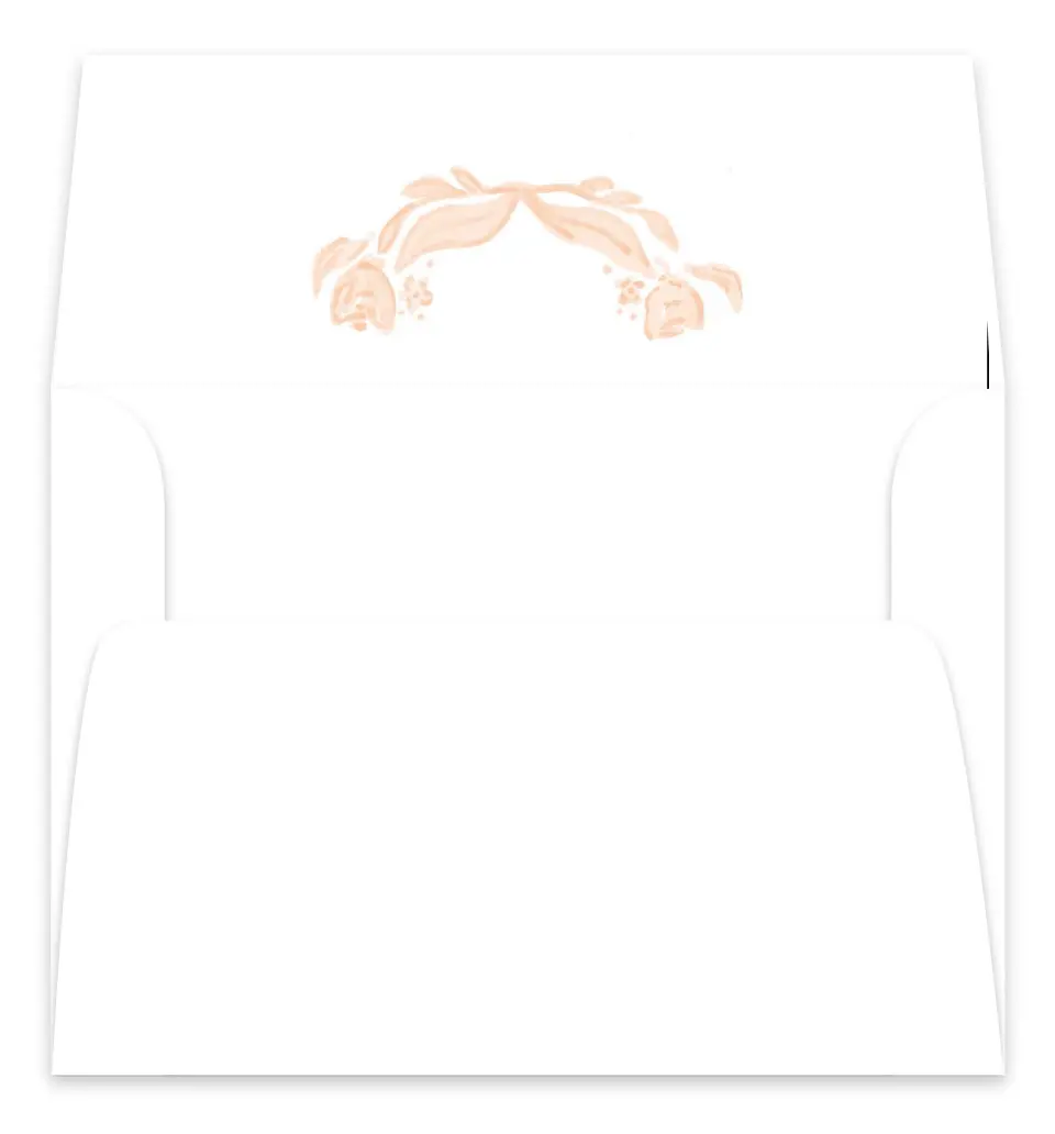 This is a  7.125" x 7" Envelope Liners (ELC) called Ever After Blooms printed in full color