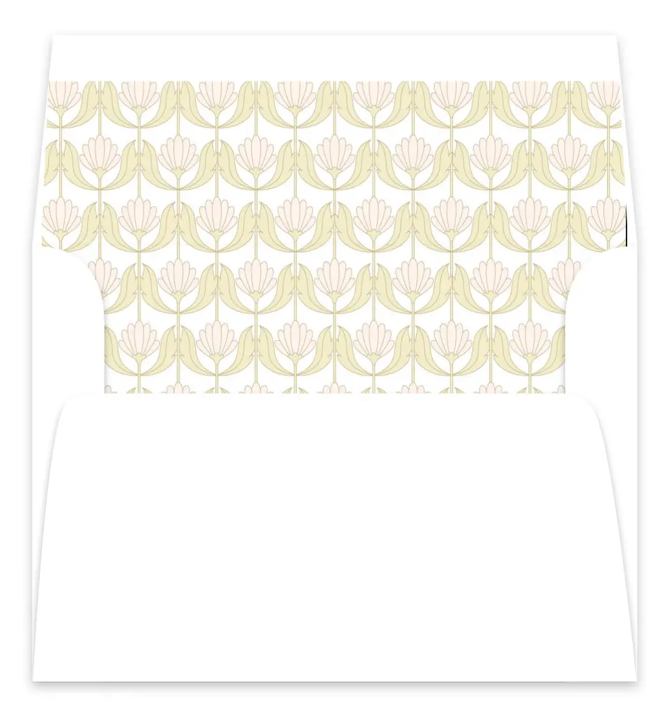 This is a Envelope Liners for 5 x 7 Card Bachelorette Party Accessorie called Gatsby and The Girls printed in full color