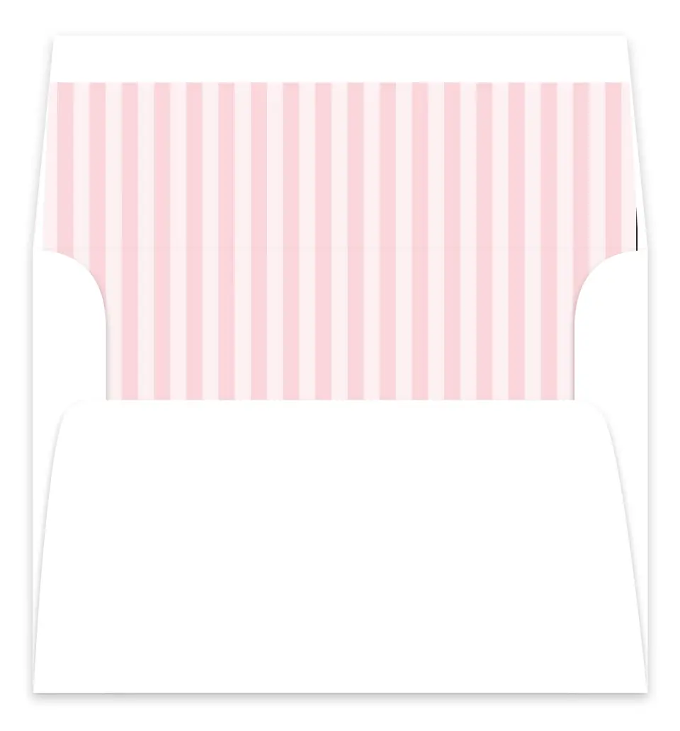 This is a Envelope Liners for 5 x 7 Card Bachelorette Party Accessorie called PJs & Prosecco printed in full color