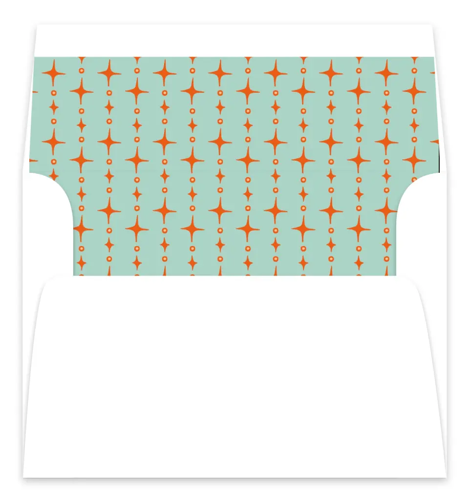 This is a Envelope Liners for 5 x 7 Card Bachelorette Party Accessorie called Wife of a Showgirl printed in full color