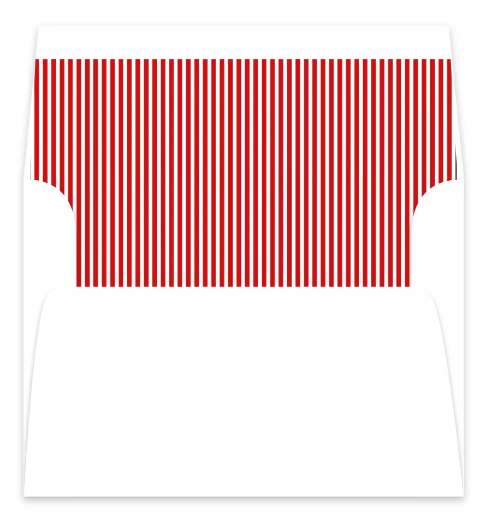 This is a Envelope Liners for 5 x 7 Card Bachelorette Party Accessorie called Loving Him Was Red printed in full color