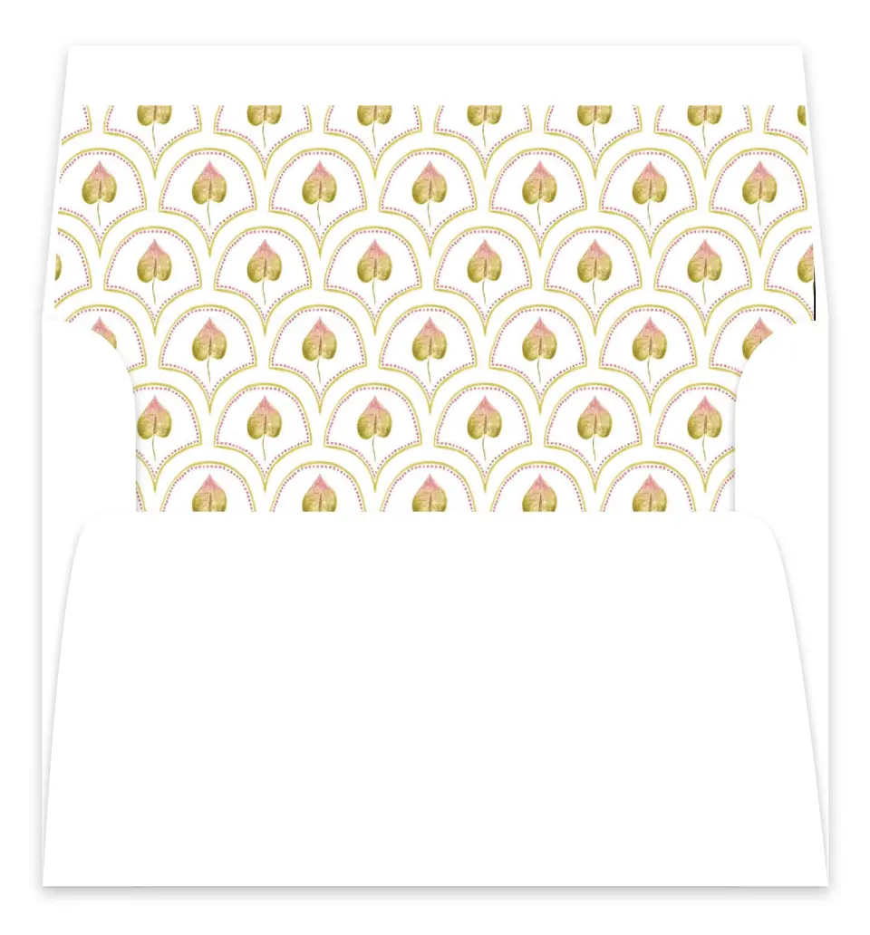 This is a  7.125" x 7" Envelope Liners (ELC) called Paradise in Bloom printed in full color