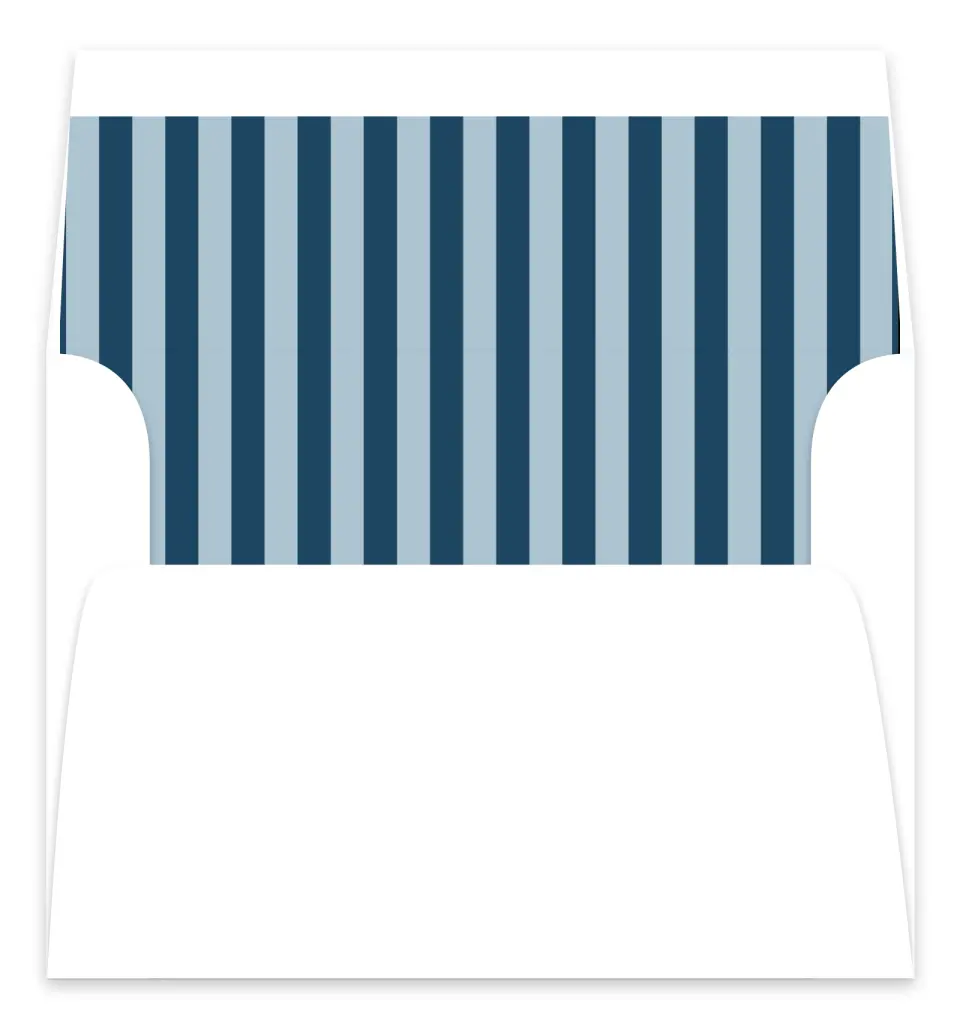 This is a  7.125" x 7" Envelope Liners (ELC) called Scholarly Stripes printed in full color