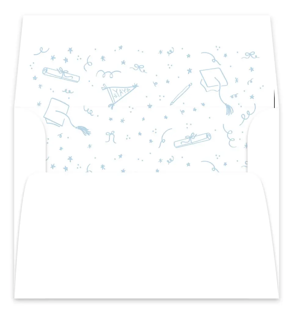 This is a  7.125" x 7" Envelope Liners (ELC) called Doodles in the Margin printed in full color