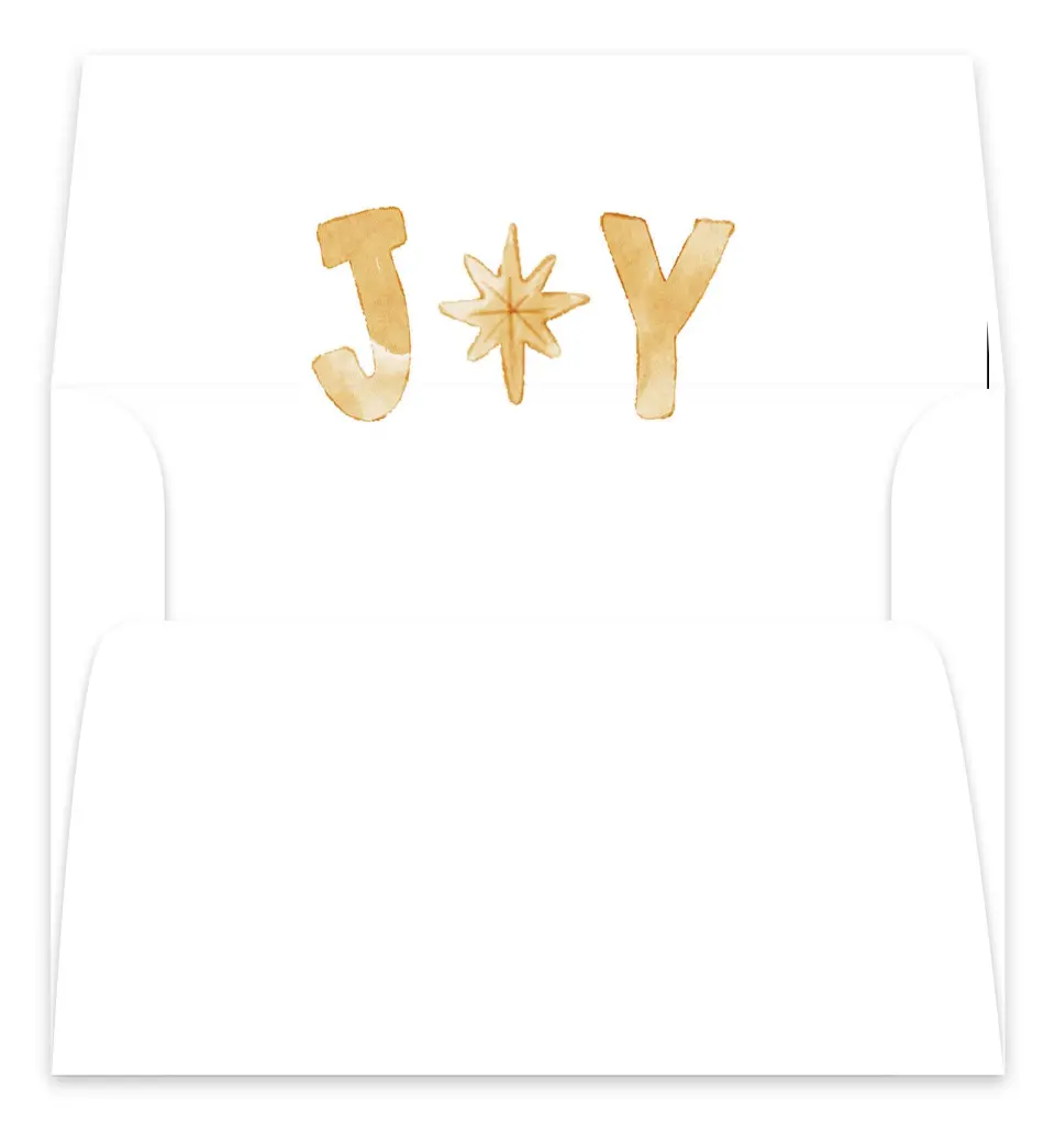 This is a Envelope Liners for 5 x 7 Card Envelope Liners for 5 x 7 Christmas Card called O Holy Night printed in full color