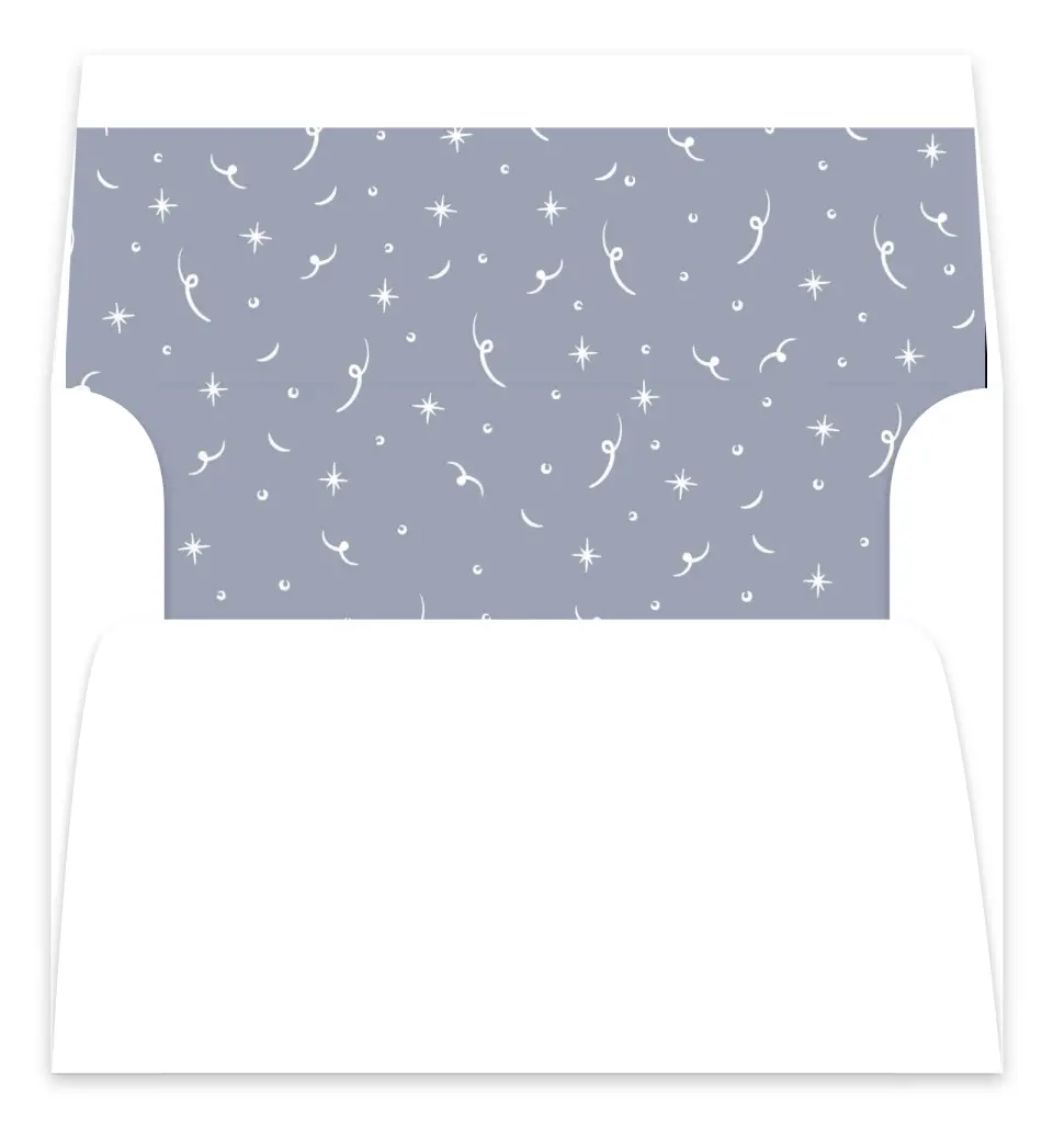 This is a Envelope Liners for 5 x 7 Card Envelope Liners for 5 x 7 Christmas Card called Heavenly Peace printed in full color