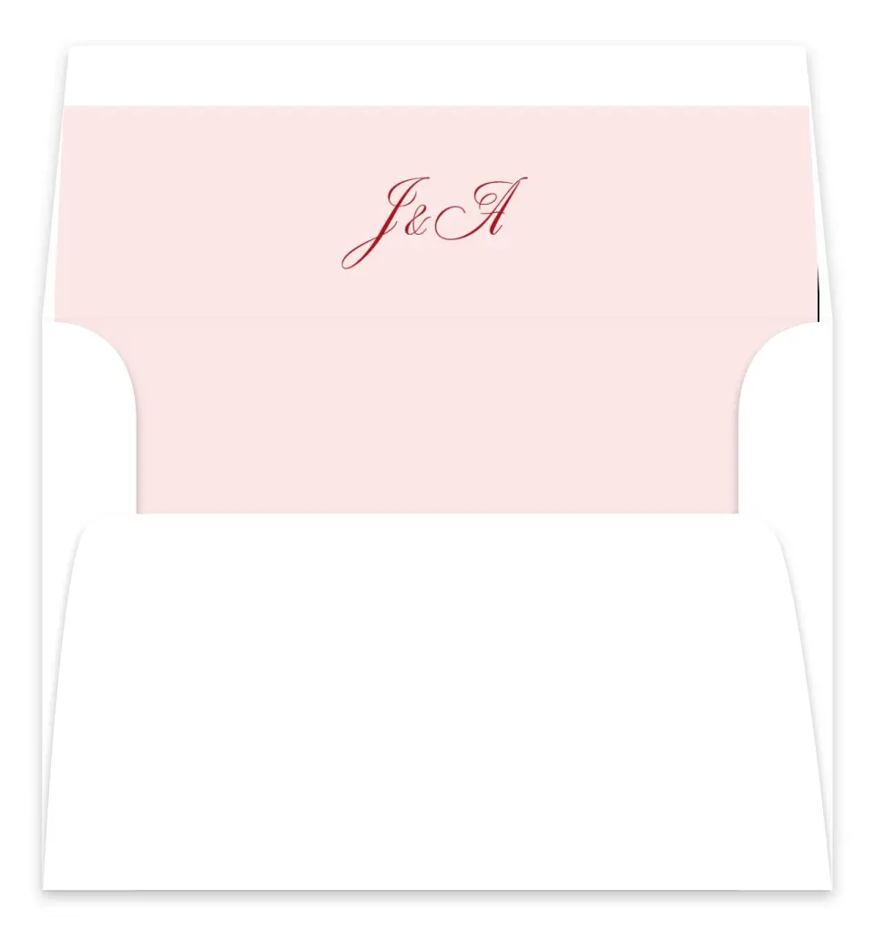 This is a  7.125" x 7" Envelope Liners (ELC) called Purely Yours printed in full color
