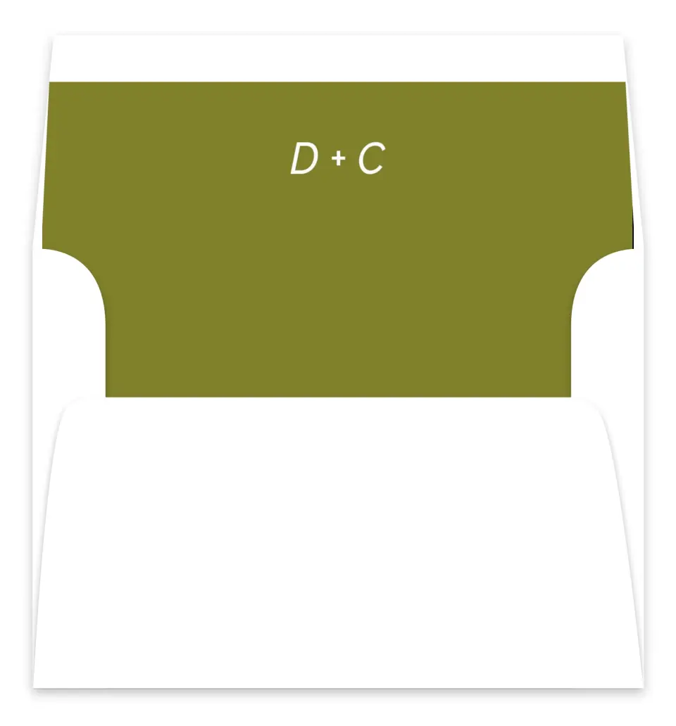 This is a  7.125" x 7" Envelope Liners (ELC) called Simple Trio printed in full color