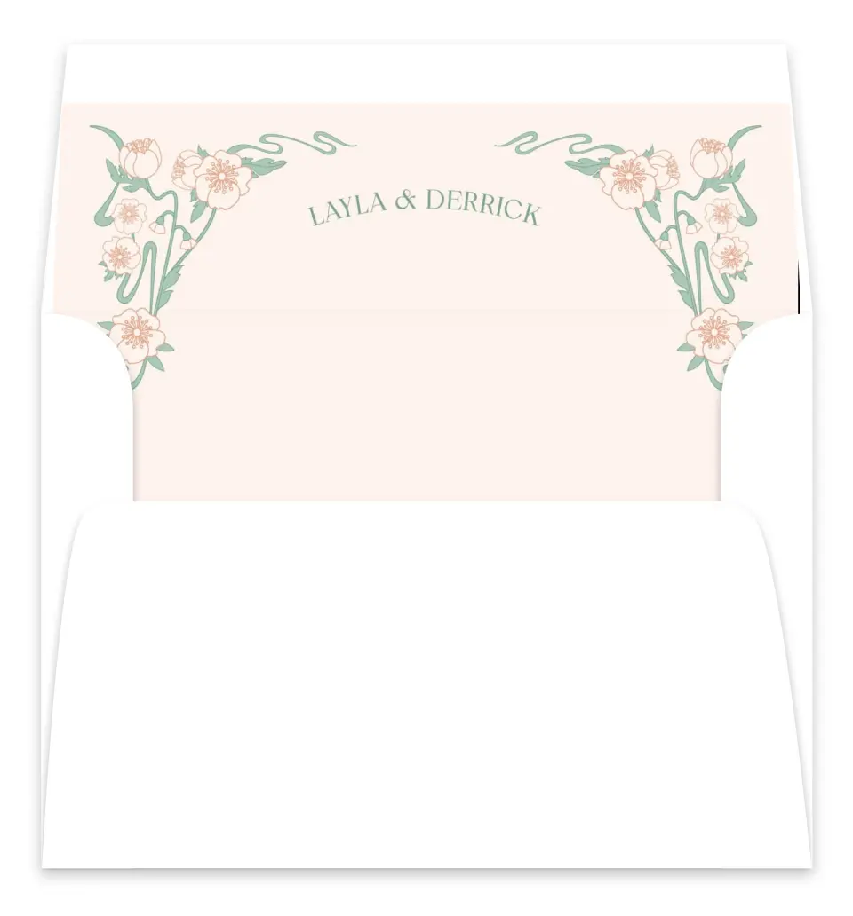 This is a  7.125" x 7" Envelope Liners (ELC) called Vintage Dream printed in full color