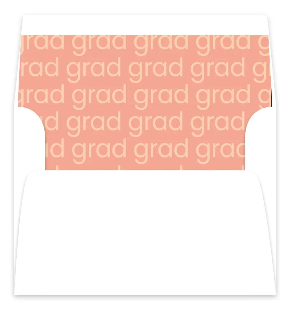 This is a  7.125" x 7" Envelope Liners (ELC) called Sans Serif Grad printed in full color
